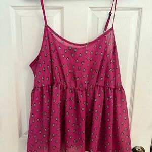 Torrid sz.2 hot air balloon print babydoll camisole